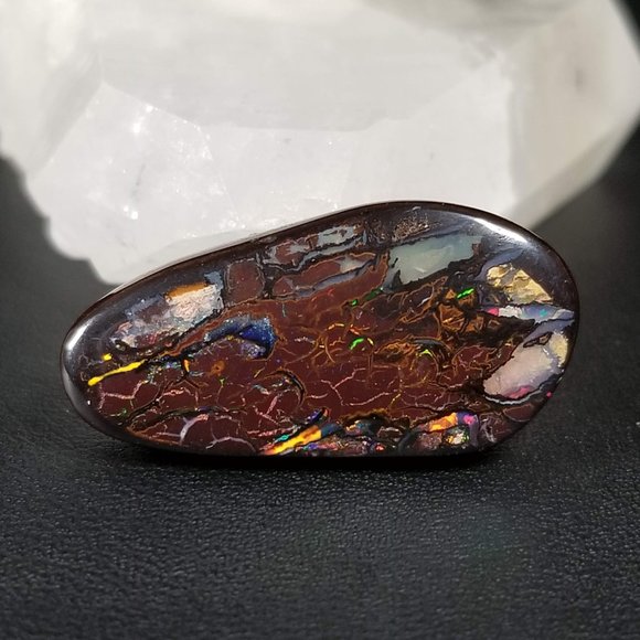 ***SOLD***     Incredible Australian Yowah Opal * 27.4 x 13.6 x 5.6mm - Picture 9 of 11